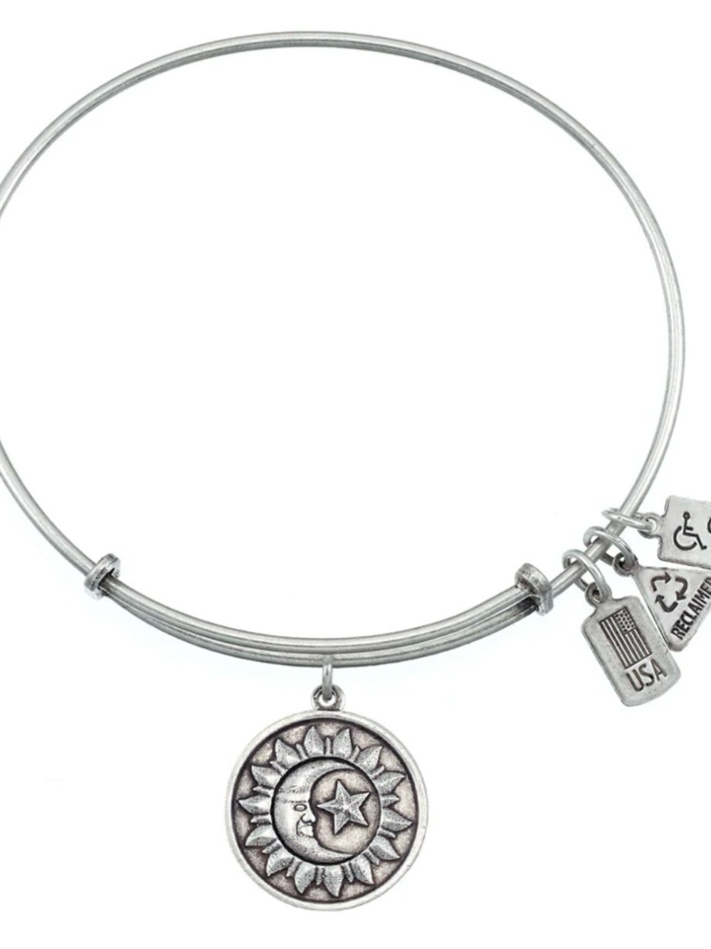 Wind & Fire Celestial Bangle
Bracelet in Silver-tone